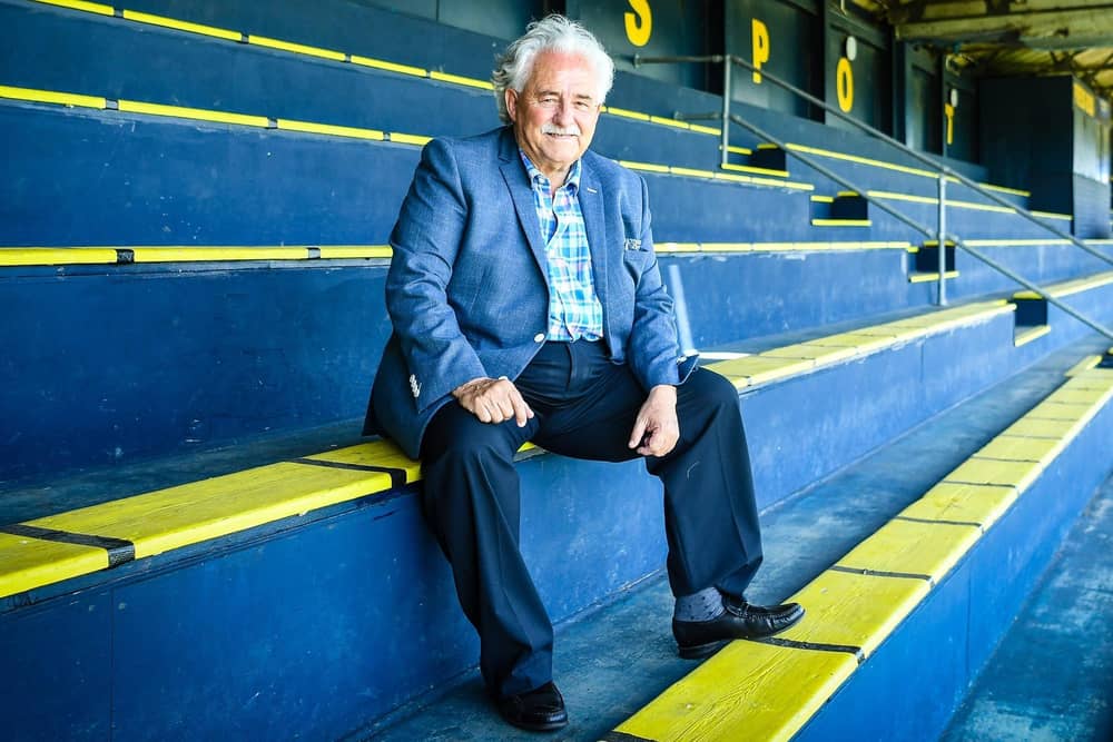 Iain McInnes in the main stand at Gosport Borough | Picture: Colin Farmery