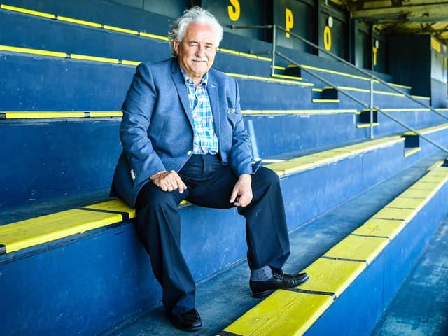 Iain McInnes in the main stand at Gosport Borough | Picture: Colin Farmery