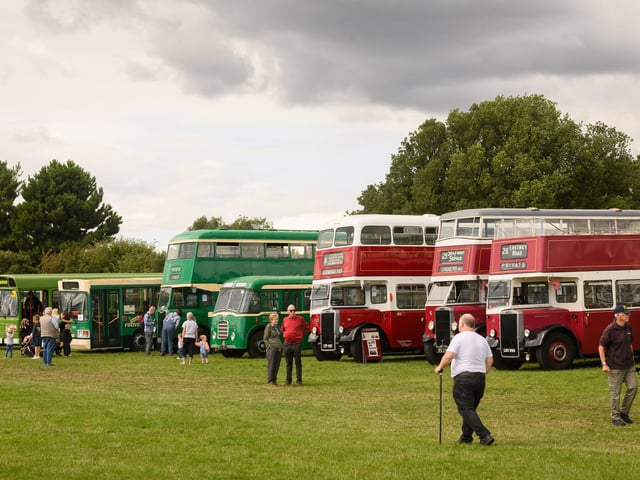 Pictured is: Buses at the show.
Picture: Keith Woodland