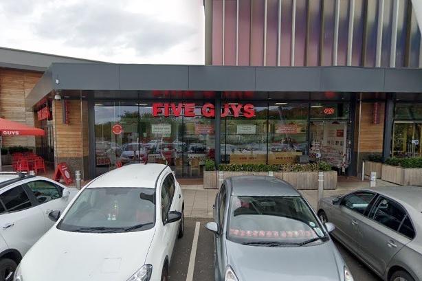 Five Guys in Whiteley shopping centre is a popular choice if you a craving a burger. 
It has a Google rating of 4.3 with 1,242 reviews.