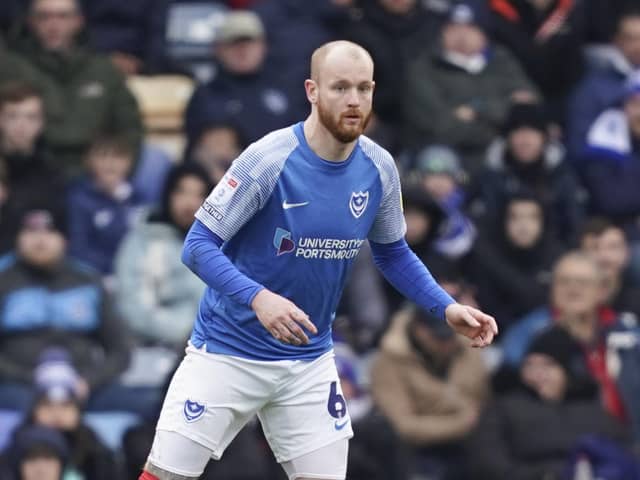 John Mousinho wants to keep Connor Ogilvie at Fratton Park. The defender's contract expires in the summer. Picture: Jason Brown/ProSportsImages