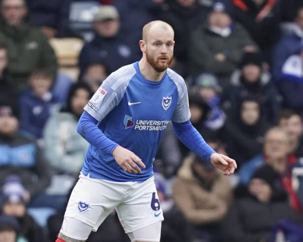 John Mousinho wants to keep Connor Ogilvie at Fratton Park. The defender's contract expires in the summer. Picture: Jason Brown/ProSportsImages