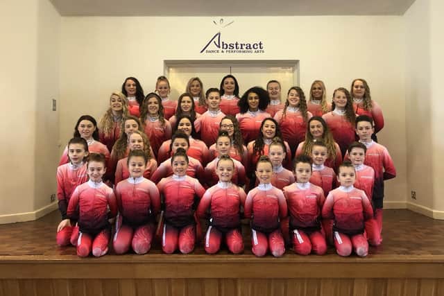 Abstract Dance and Performing Arts' performance company called Distraction Dance Company have created a video to share a message of love through self-isolation. Pictured: The group when they recently dance on the main stage at Ireland's largest dance event 'Perform' in Dublin