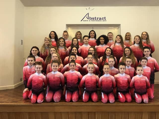 Abstract Dance and Performing Arts' performance company called Distraction Dance Company have created a video to share a message of love through self-isolation. Pictured: The group when they recently dance on the main stage at Ireland's largest dance event 'Perform' in Dublin