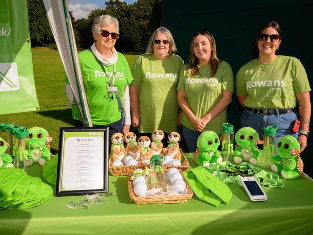 Pictured is: Anne Gains, Caroline Dickson, Lilly Griffiths and Mariana Verissimo from the Rowans Hospice Picture: Keith Woodland (140921-5)