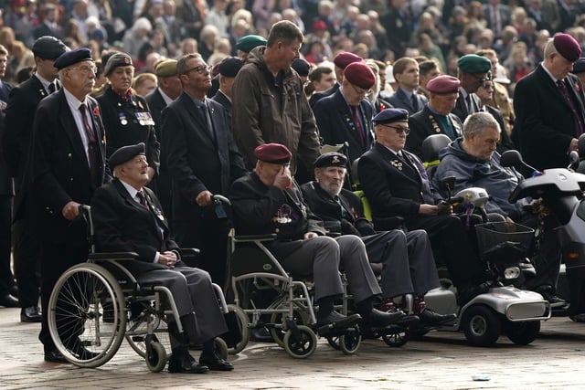 Veterans at the service in Guildhall Square