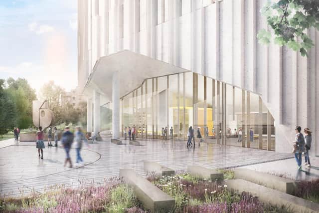 The entrance to the proposed new building Picture: FCBS