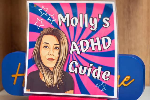 A sample of the artwork that is key to Molly's online identity. Picture: Mike Cooter (221021).