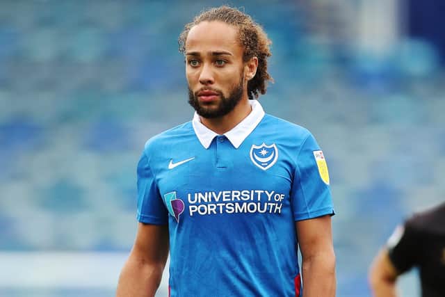 League Division 1 - Portsmouth vs MK Dons - 10/10/2020
Portsmouth's Marcus Harness