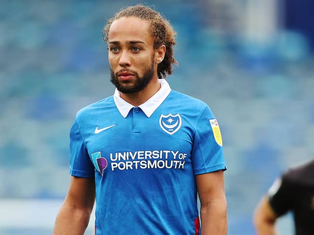 League Division 1 - Portsmouth vs MK Dons - 10/10/2020Portsmouth's Marcus Harness