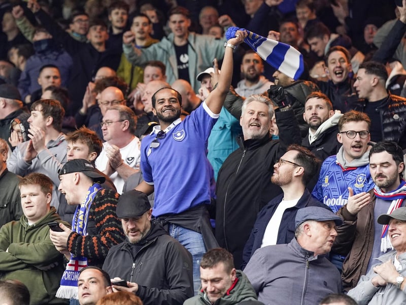 4,019 Pompey fans enjoyed the Blues' 1-0 win at Peterborough