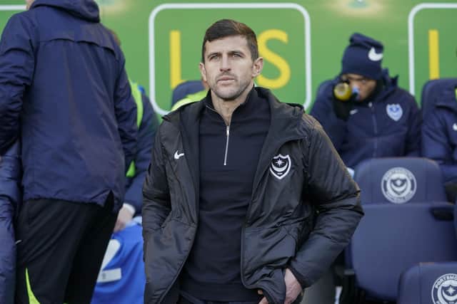 John Mousinho is happy with the players in his Pompey disposal.