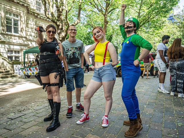 Portsmouth Comic Con 2023 at Portsmouth Guildhall on Saturday 3rd June 2023Pictured: People dressed up at the eventPicture: Haibur Rahman