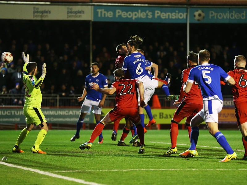 Following an awful home defeat to Crewe which left Paul Cook questioning his position as Pompey boss, the Blues were in desperate need of a positive reaction. What followed by a 2-0 success at Crawley, with Christian Burgess and Kyle Bennett netting. It sparked the birth of the 'On our way' song - and Pompey subsequently won 10 of their final 12 fixtures to claim the League Two title. Picture: Joe Pepler