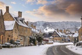A white Christmas like this one is actually quite uncommon in the UK (Shutterstock)