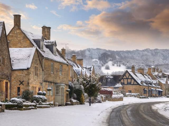A white Christmas like this one is actually quite uncommon in the UK (Shutterstock)