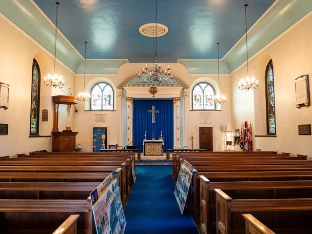 Inside St Luke's Chapel