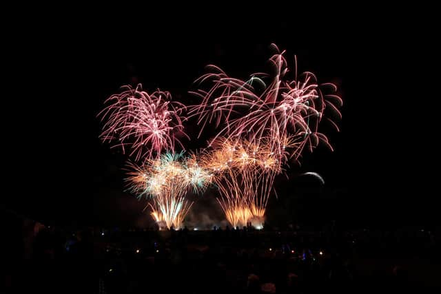 An extravagant fireworks display