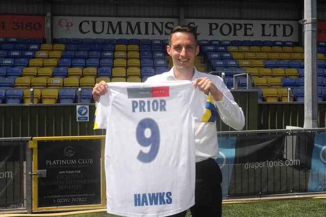 Hawks secured the return of striker Jason Prior at the end of last week Picture: Dave Haines
