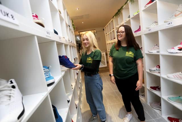 Vintage Trainers customers can donate any unwanted trainers that the team will refurbish and give to people who cannot afford the right footwear they need to do the job or sport that they want to do. Picture: Sam Stephenson