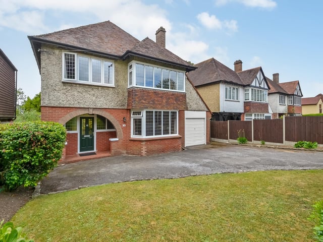 This four-bedroom detached house is on sale at a guide price of £715,000. it is listed by Town and Country Southern.
