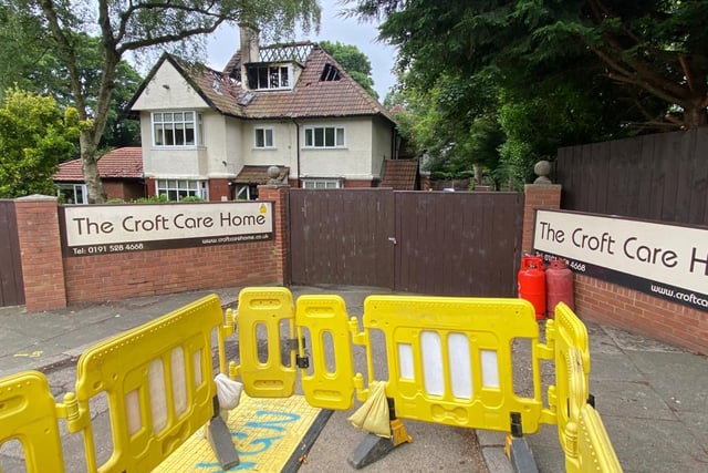 Fire broke out in the roof void of The Croft care home, in Ettrick Grove, Sunderland, on Friday, June 26, at 10.30am.