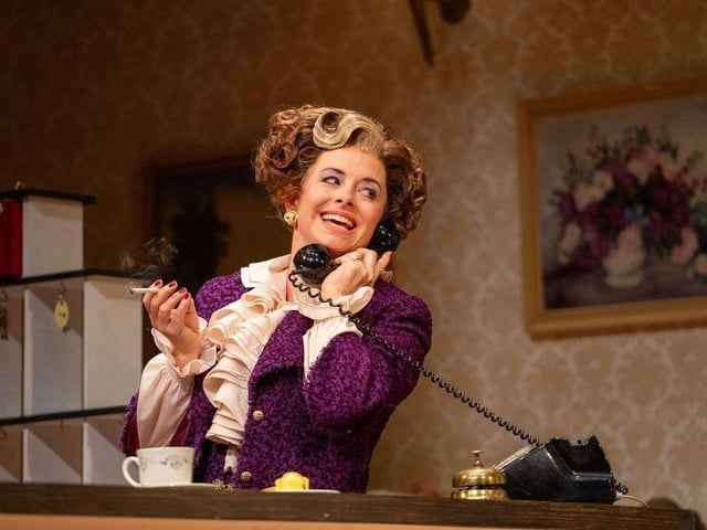 Sybil, Mia Austen, in Fawlty Towers The Play coming to The Kings Theatre June 16th - 20th