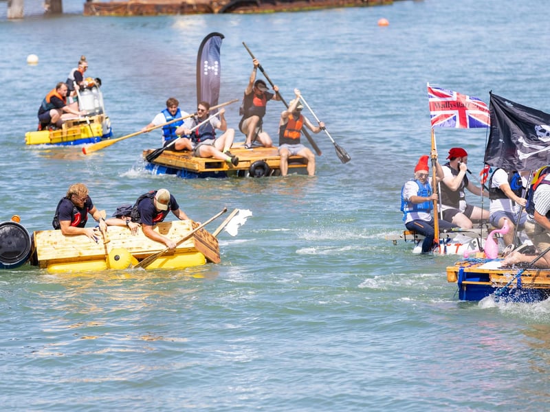 Jolly Roger Raft Race in Gosport on Saturday August 1