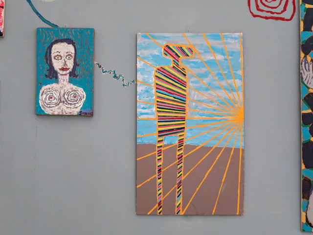 One of Ian Parmiter's pieces highlighting his love of sunrises, which provides him with inspiration and energy. Picture: Mike Cooter (081022)