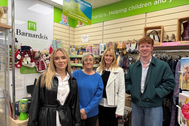 CMe Media team with Barnardos manager Joe (second from left)