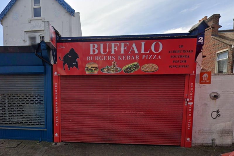 Buffalo Cafe Restaurant at 2b Albert Road, Southsea was rated five on January 23.
