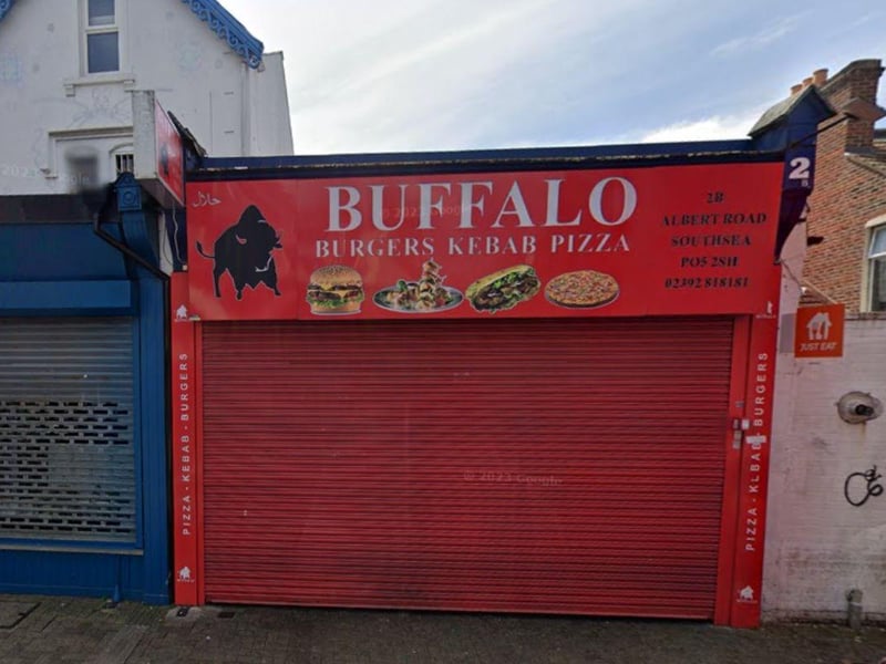 Buffalo Cafe Restaurant at 2b Albert Road, Southsea was rated five on January 23.