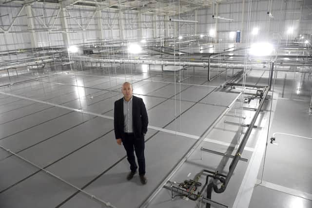 Mike Sellers, port director at Portsmouth International Port in the roof space at Border Control Post.

Picture: Sarah Standing (040722-1272)