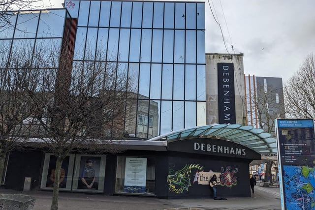 One of the largest empty units on Commercial Road, the site of the former Debenhams department store has been the subject of numerous development proposals.