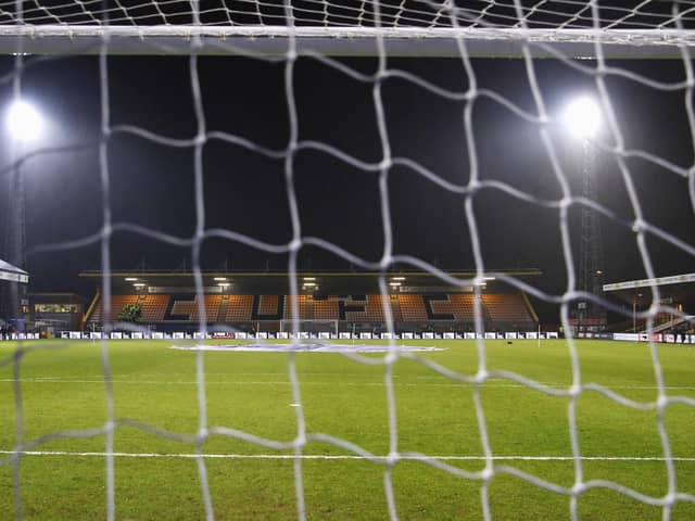 CAMBRIDGE, ENGLAND - JANUARY 09:  A general view of the stadium as the rain falls prior to the Emirates FA Cup Third Round match between Cambridge United and Leeds United at Cambs Glass Stadium on January 9, 2017 in Cambridge, England.  (Photo by Julian Finney/Getty Images)