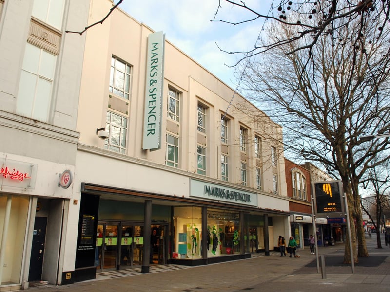 Marks and Spencer, on Commercial Road, closed in March 2018 due to changes within the company. An M&S Foodhall opened in the same year in Ocean Retail Park and the M&S Outlet in Gunwharf Quays is still trading. M&S also closed its Fareham store due to the cuts.