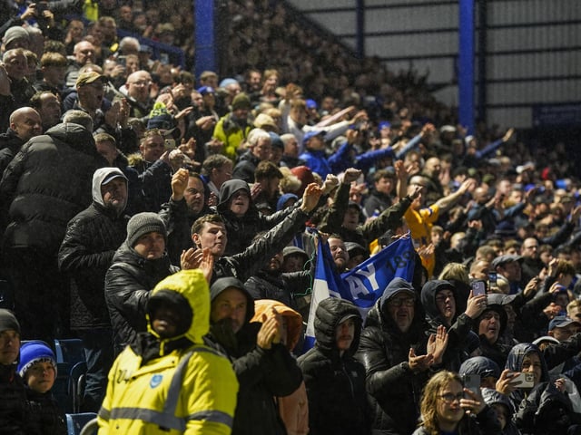 A crowd of 20,129 was packed into Fratton Park for Tuesday night's draw with Derby
