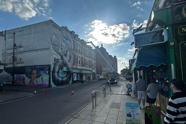 Fire at old Southsea casino this evening