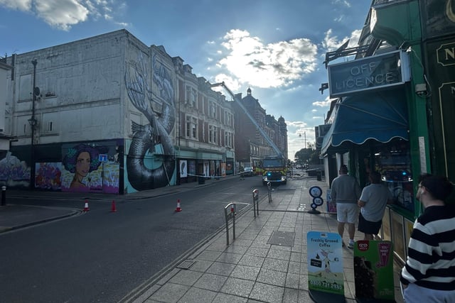 Fire at old Southsea casino this evening