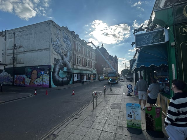 Fire at old Southsea casino this evening