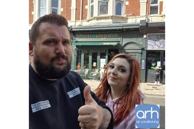 Dale Harvey and Holly Booth visited 19 pubs/bars in Portsmouth on Saturday, April 19.