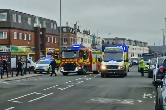Scene of the London Road crash.