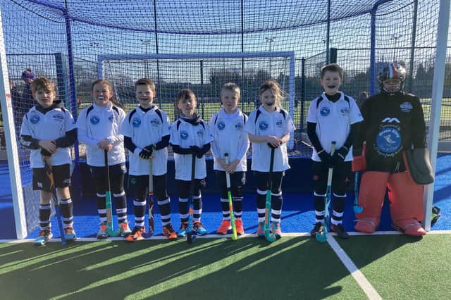Gosport Borough Under-10s From left - Oliver Bell, Lily Farmer, Jonah Royle, William Kemp, Oliver Blower, Angharad O’Meara, Jacob Davis and Tomas Sutton (GK).