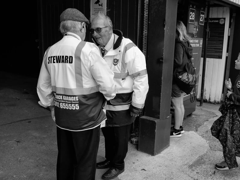 Photograph taken by Pompey fan Pete Blackman, who passed away last week.