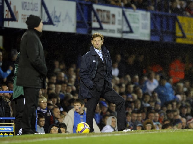 Tony Adams became Portsmouth manager in October 2008. he was promoted from his assistant manager role after Harry Redknapp left to manage Spurs. The most prominant game Adams managed was in the Europa League, a 2-2 draw at Fratton Park against AC Milan. The Blues were leading the tie with six minutes to go. PICTURE: STEVE REID (084754-284)