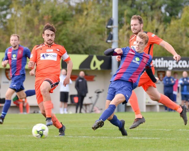US Portsmouth and AFC Portchester in FA Vase action last October. The two teams could meet again if the Wessex League decide to stage a mini-cup tournament after lockdown restrictions end based on geographical groups. Pic: Martyn White.