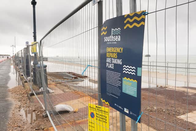 Repair work on section of Southsea sea defences completed