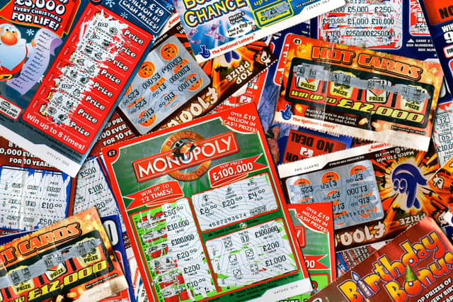 A stack of Lottery scratchcards. Picture by Shutterstock