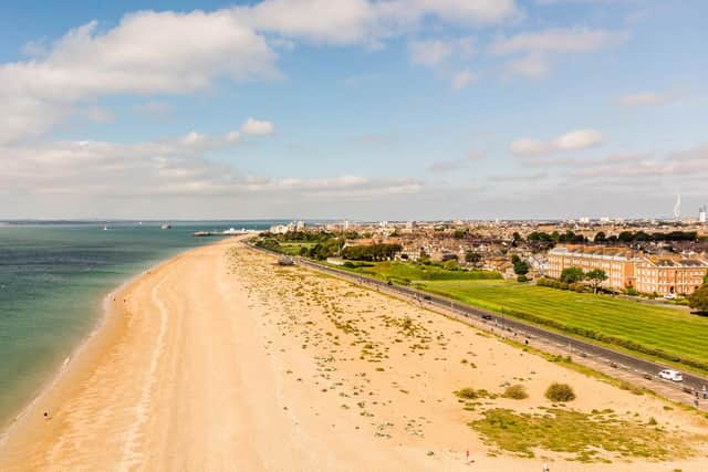 Southsea was no busier than it has been during the full lockdown, say those on the ground. Picture: Nigel Willis/ Voladrone