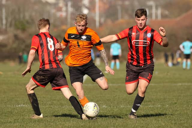 Mother Shipton (orange) v Shepherd's Crook. Picture by Kevin Shipp